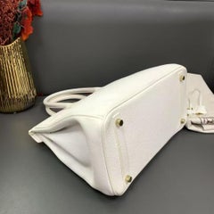 Hermès White Epsom Birkin 30 Bag Gold Hardware 2010