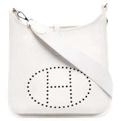 Hermès White Evelyne Handbag Year 2001
