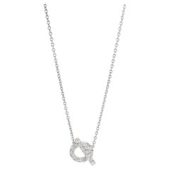 Hermès White Gold Diamond Finesse Pendant