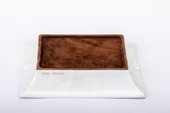 Hermès White & Gold Sails Ashtray