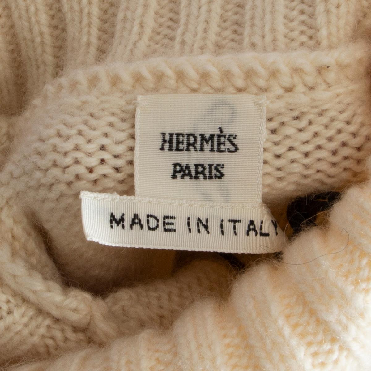 hermes white sweater