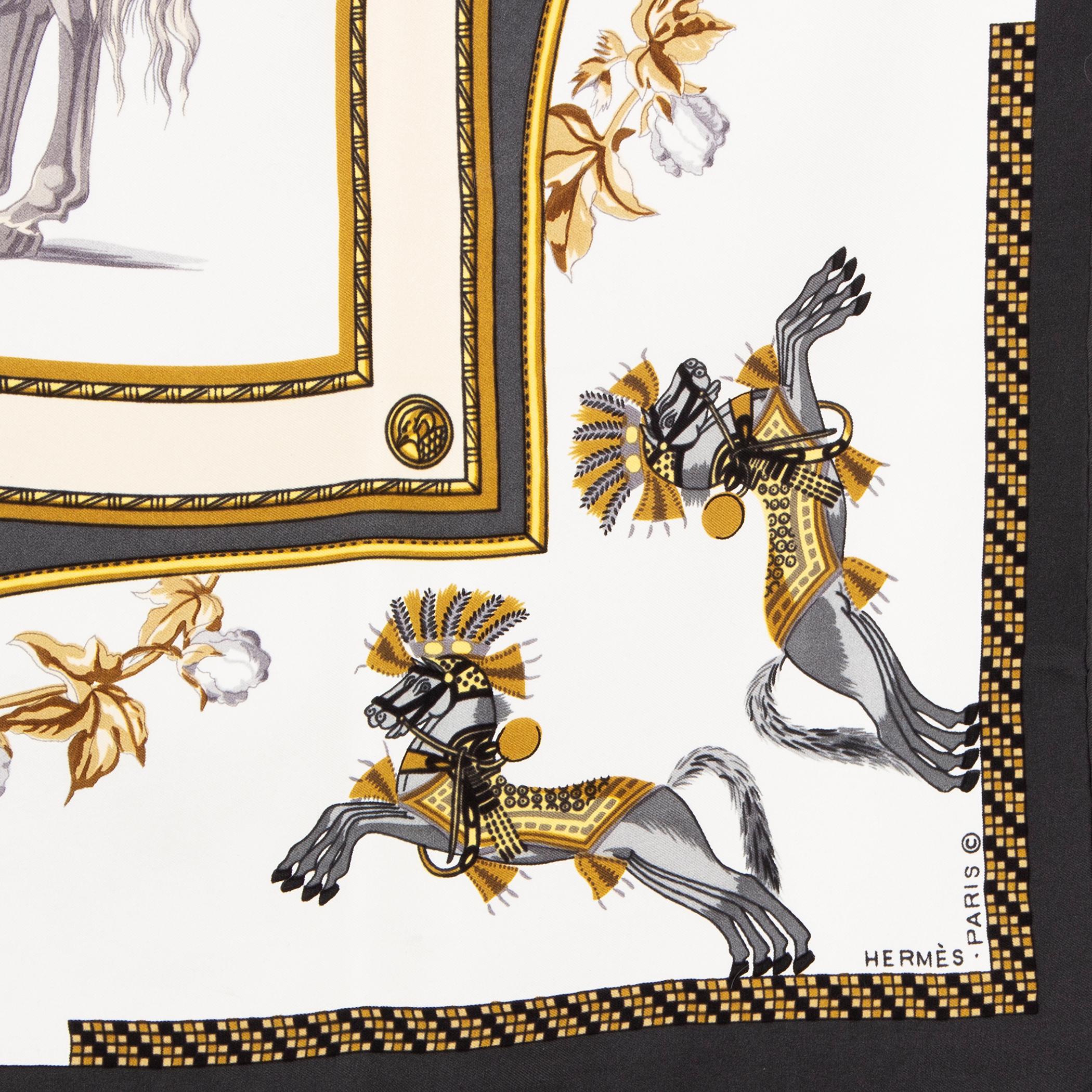 harnais francais hermes scarf