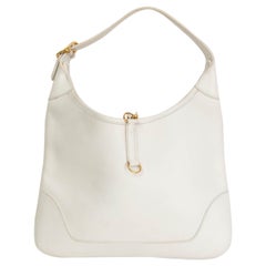 Hermès - Sac porté épaule « TRIM 31 » hobo en cuir Gulliver blanc
