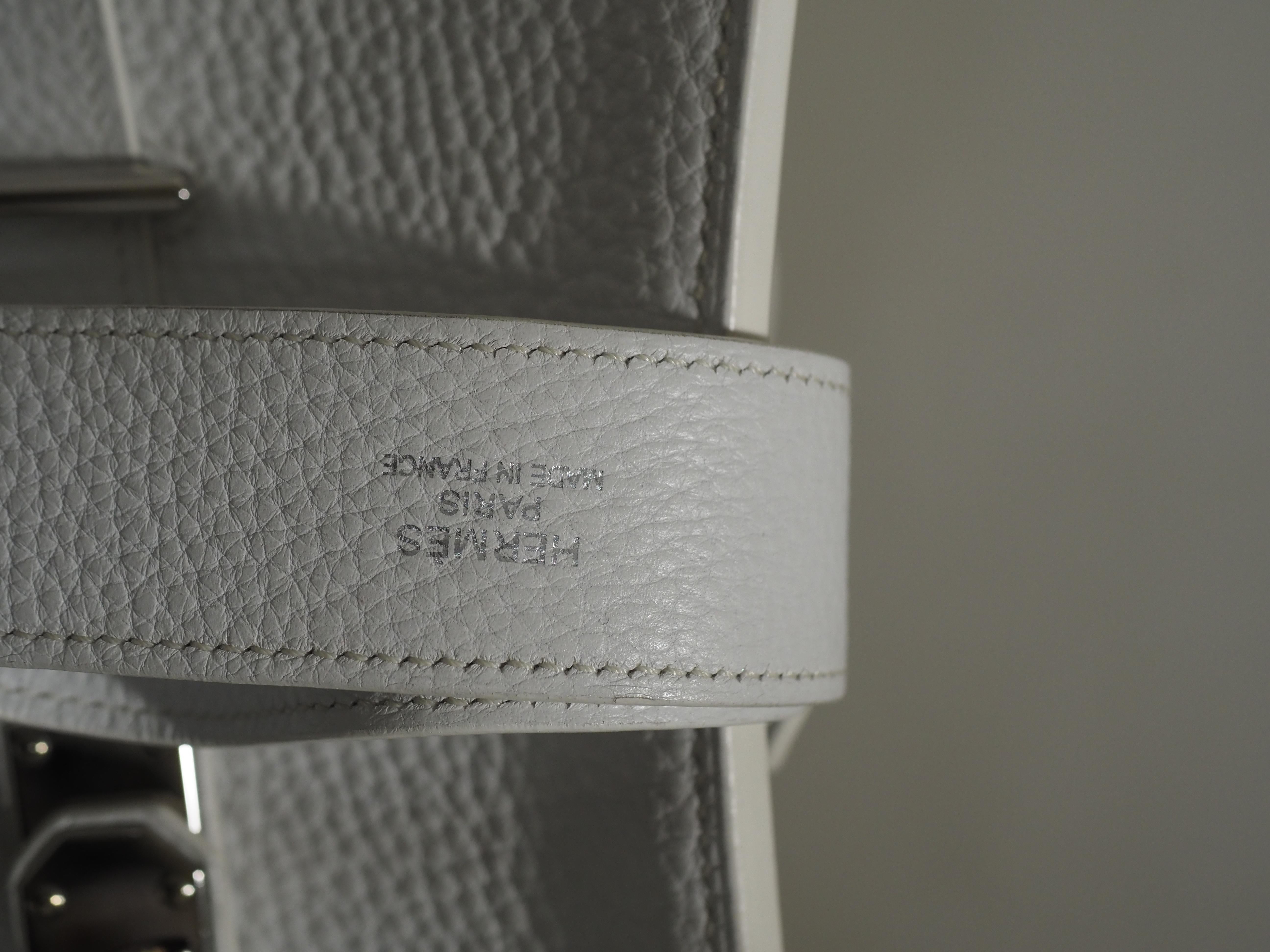Hermès white Jypsiere shoulder bag 2