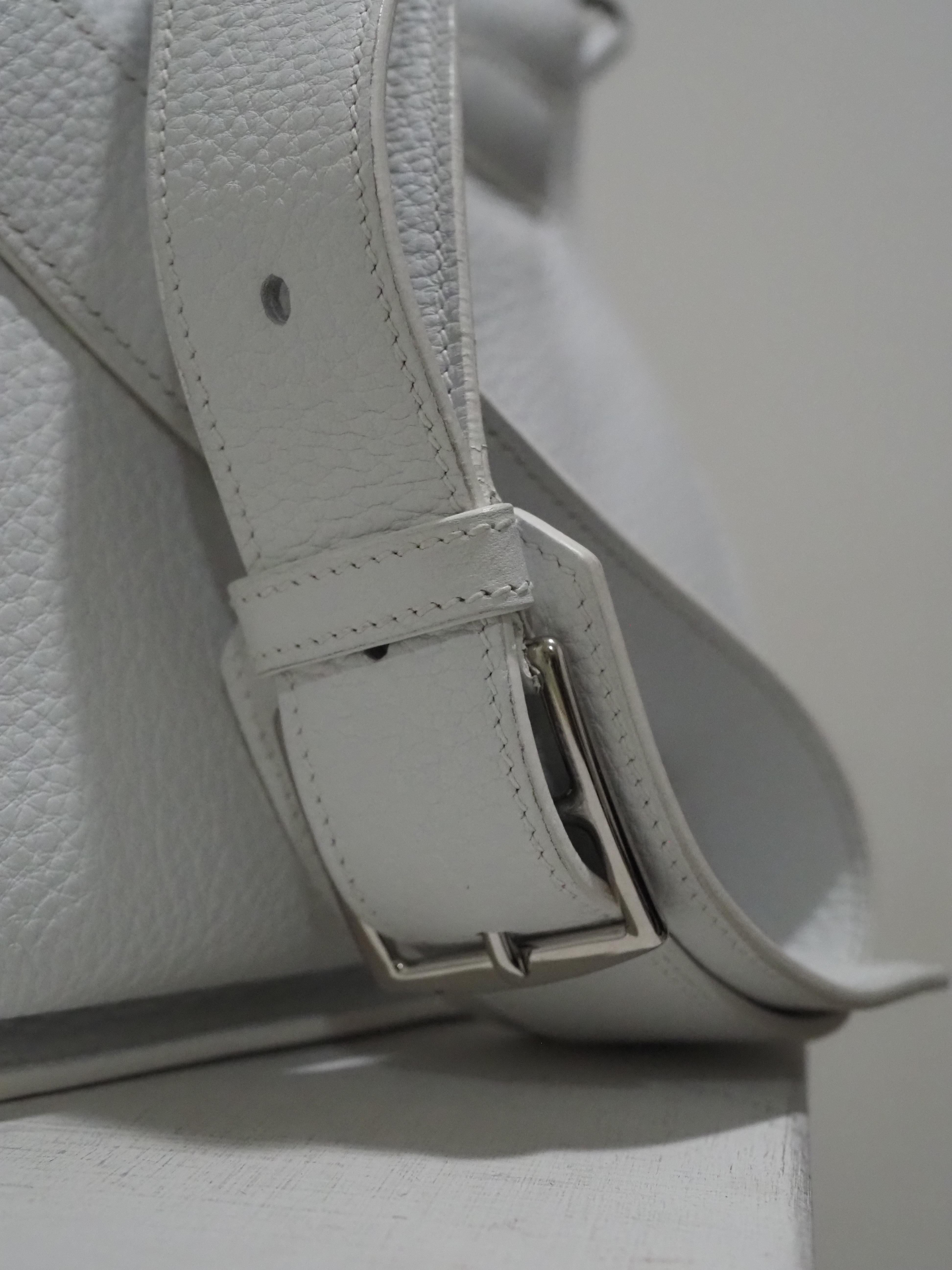 Hermès white Jypsiere shoulder bag 4