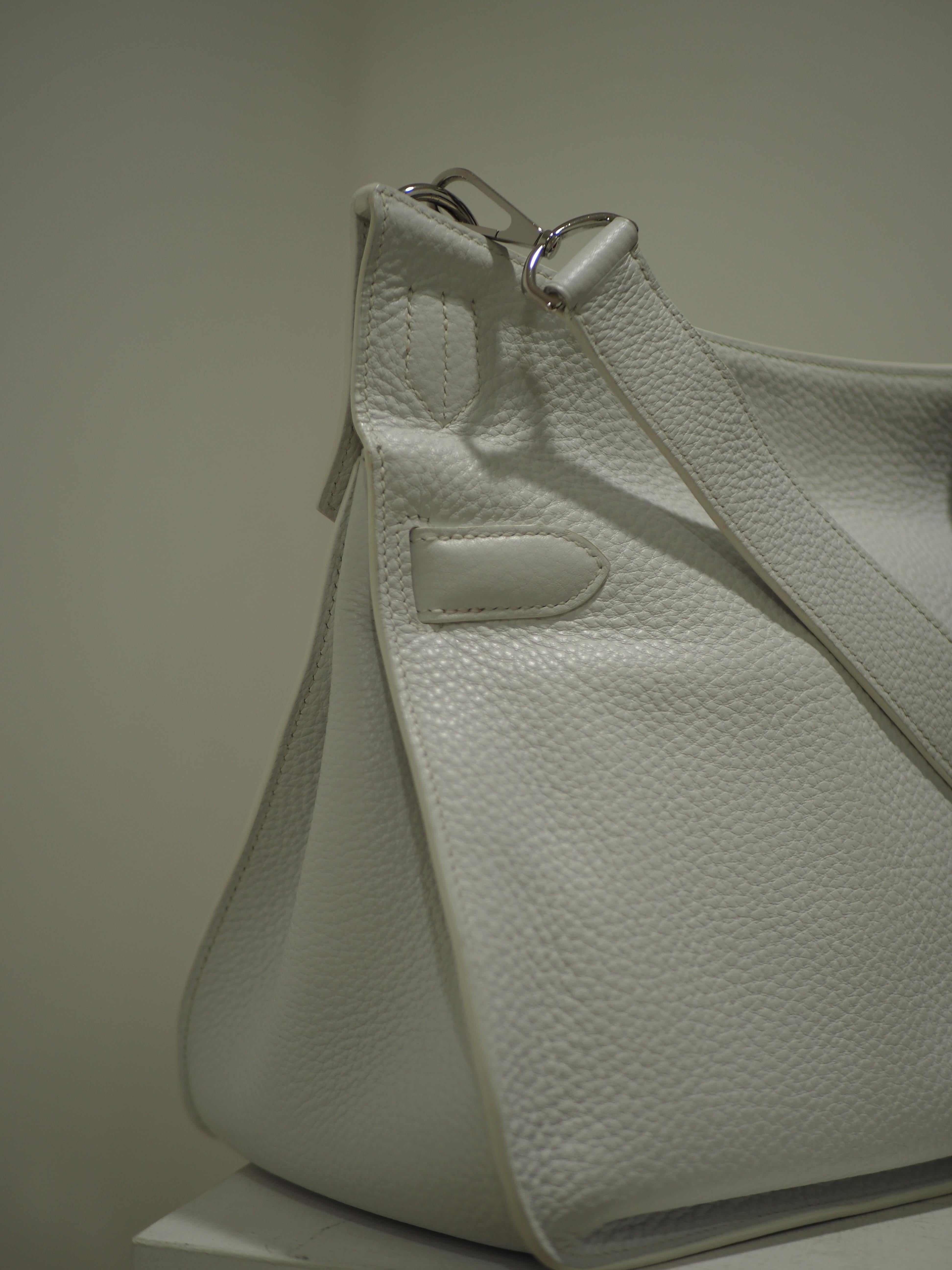 Hermès white Jypsiere shoulder bag
