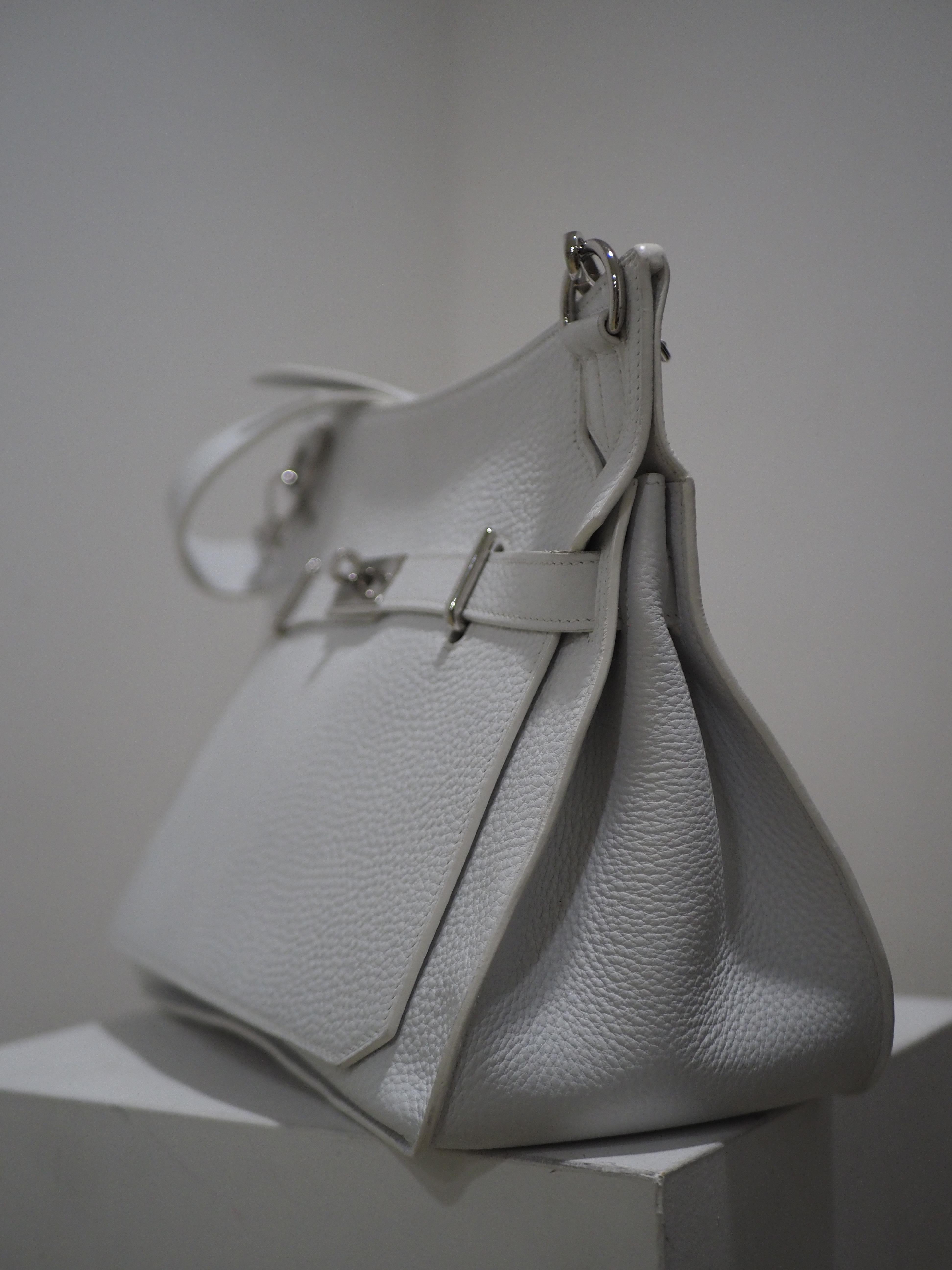 Hermès white Jypsiere shoulder bag In Excellent Condition In Capri, IT