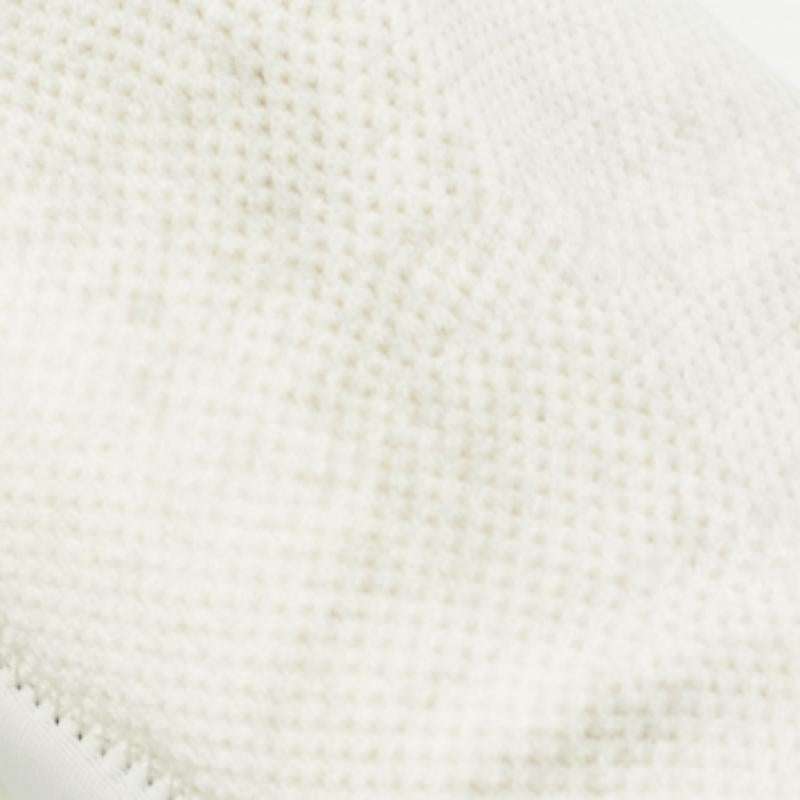 Hermes Weiß Knit Stoff Tokyo Turnschuhe Größe 38.5 im Angebot 5