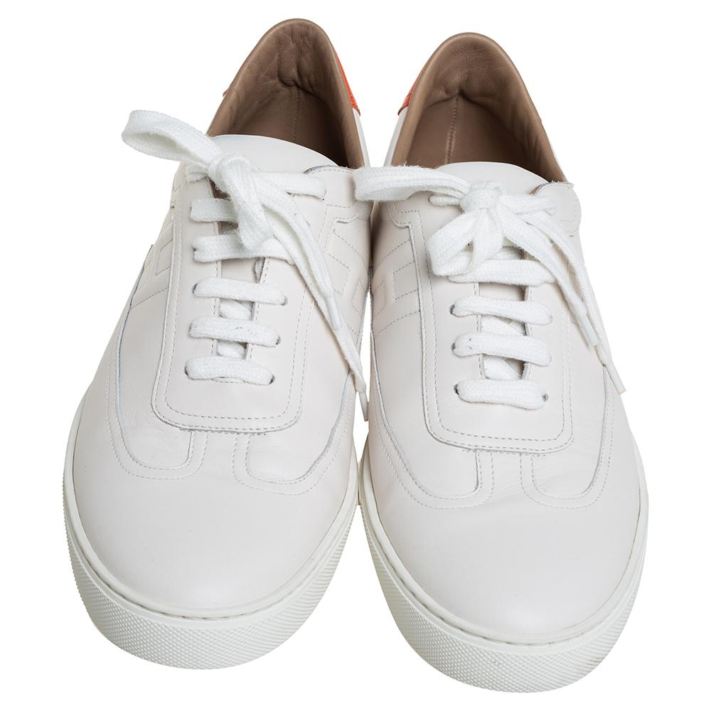 hermes white trainers