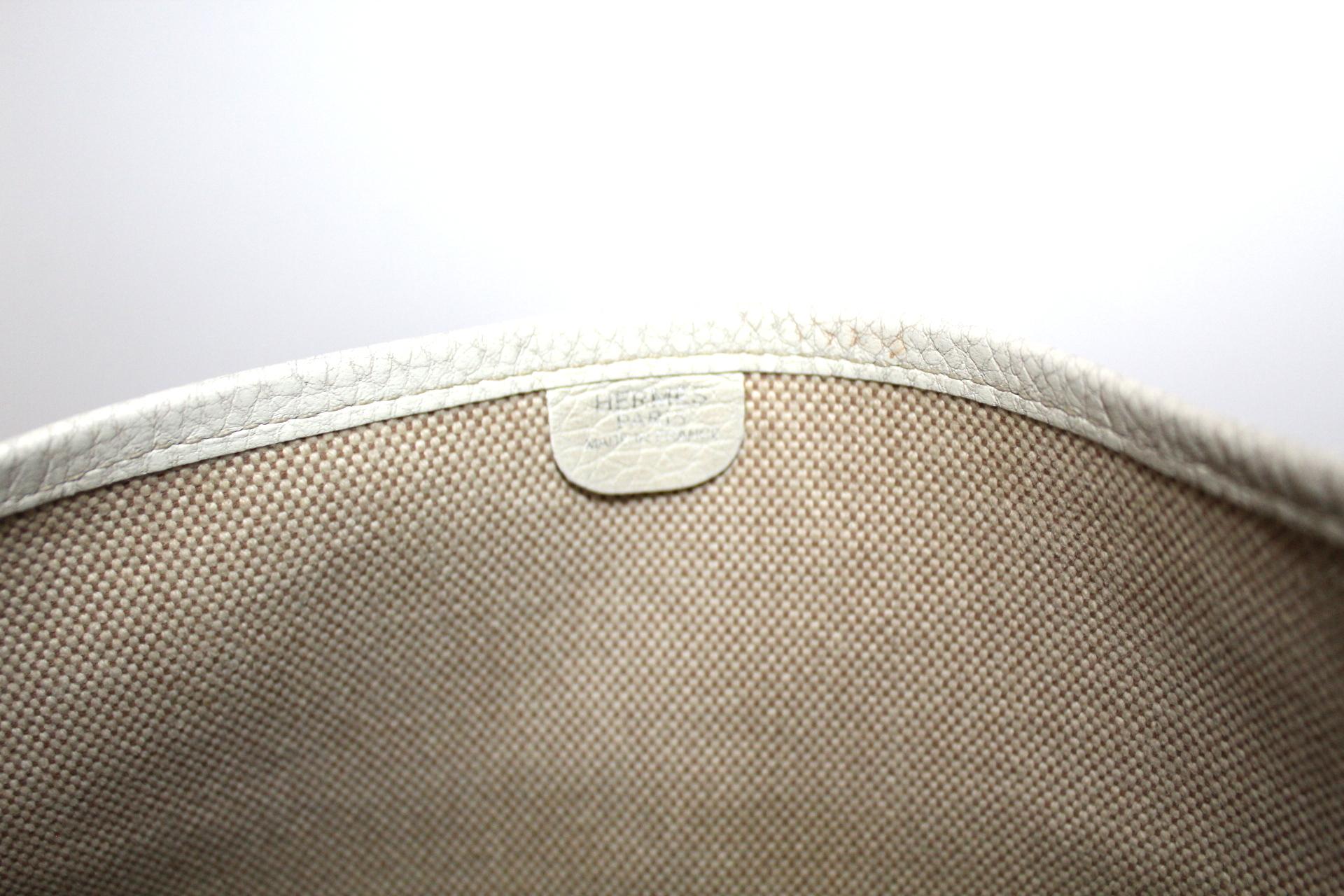 Hermès White Leather Shoulder Bag 1