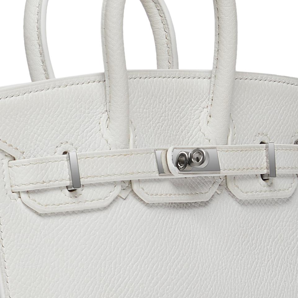 hermes white handbag
