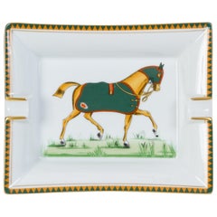 Hermès White Porcelain Horse Ashtray