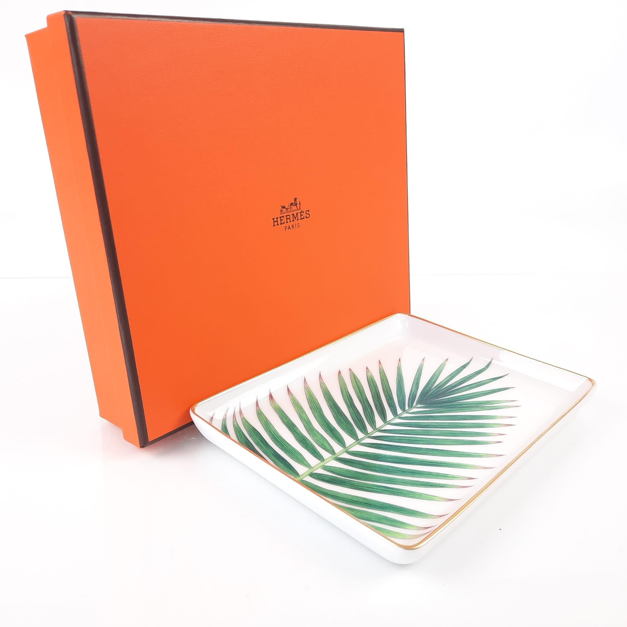 Women's or Men's Hermes White Porcelain Passifolia Tray N°2, Small Model