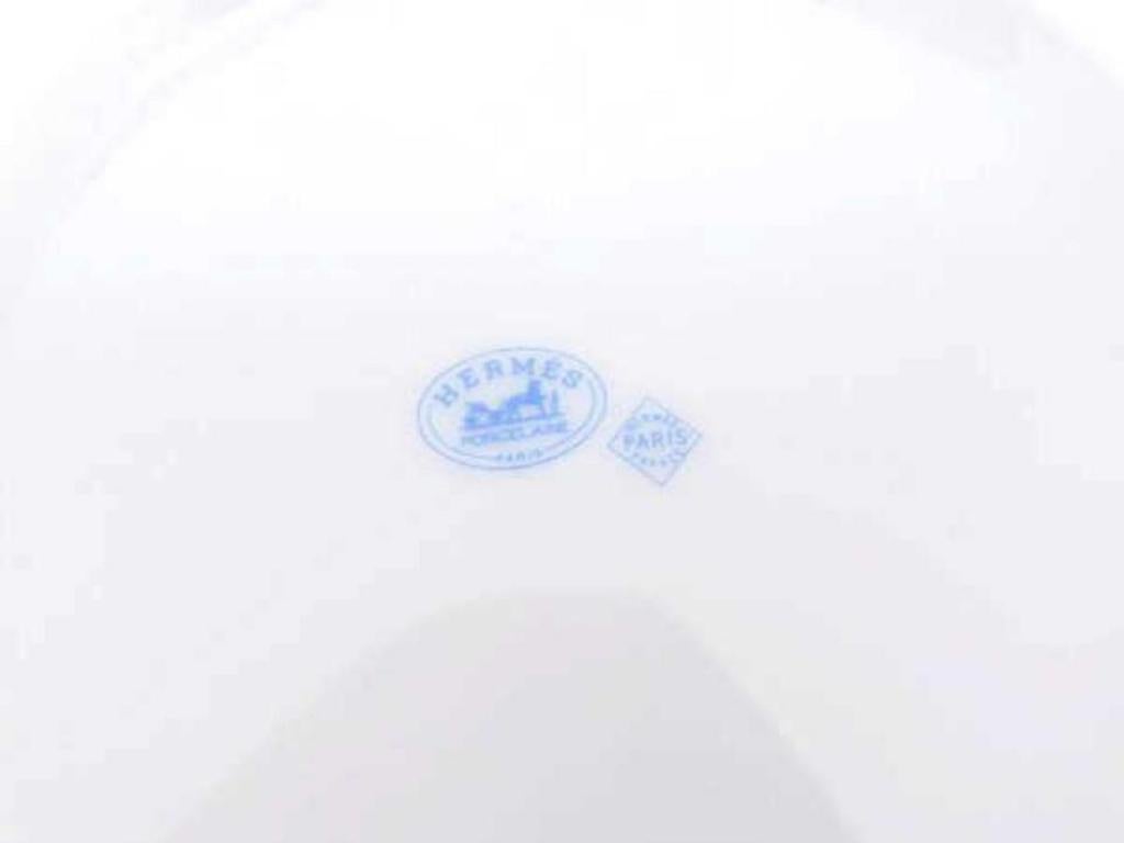 Hermès White Rare Limited Mug and Tray Set 232649 For Sale 5