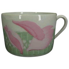 Hermès White Rare Limited Peony Les Pivoines Mug 233064