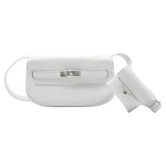 Hermès White Swift Leather Kelly Moove