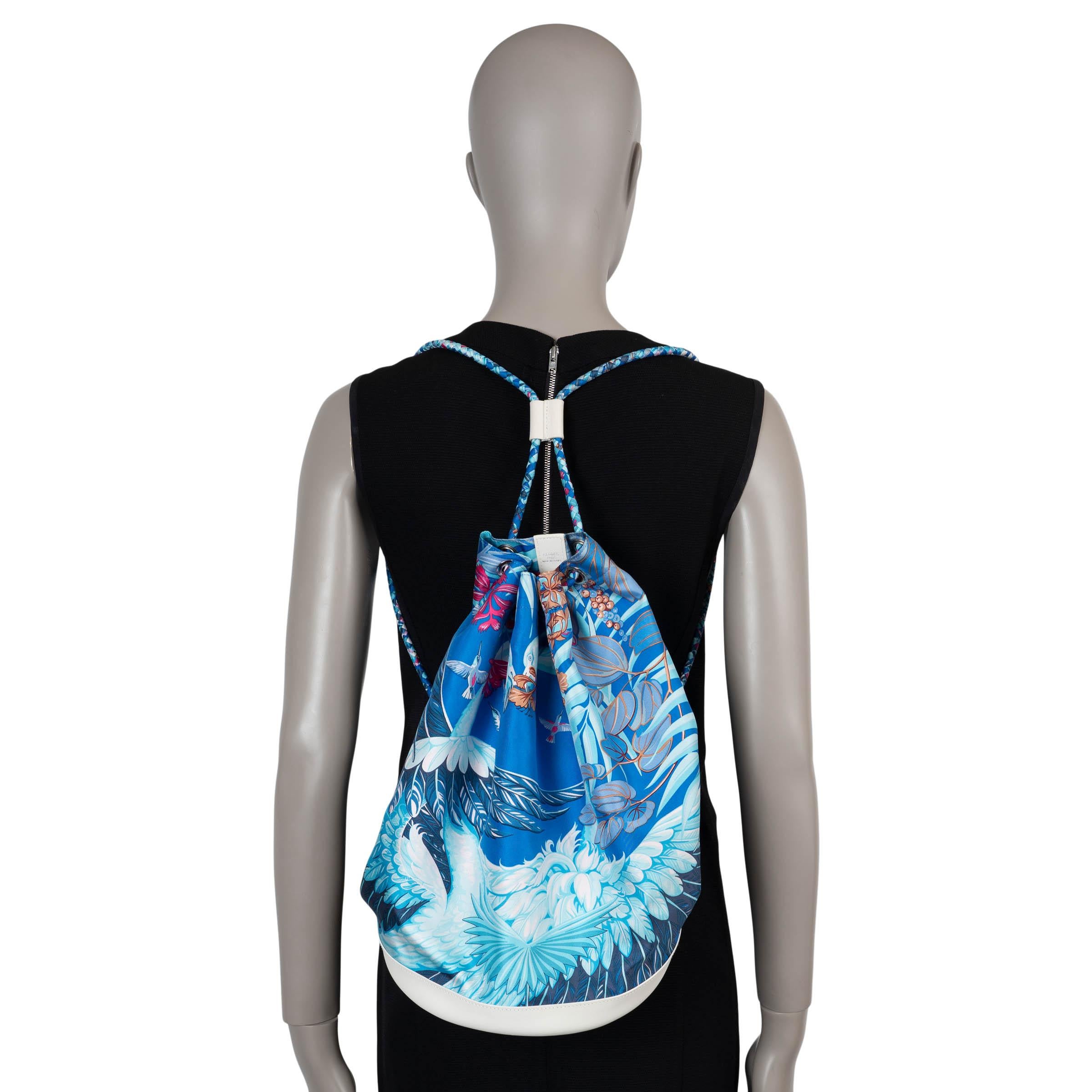 HERMES blanc Sac SOIE COOL 22 FLAMINGO PARTY en cuir Swift et Twill en vente 3