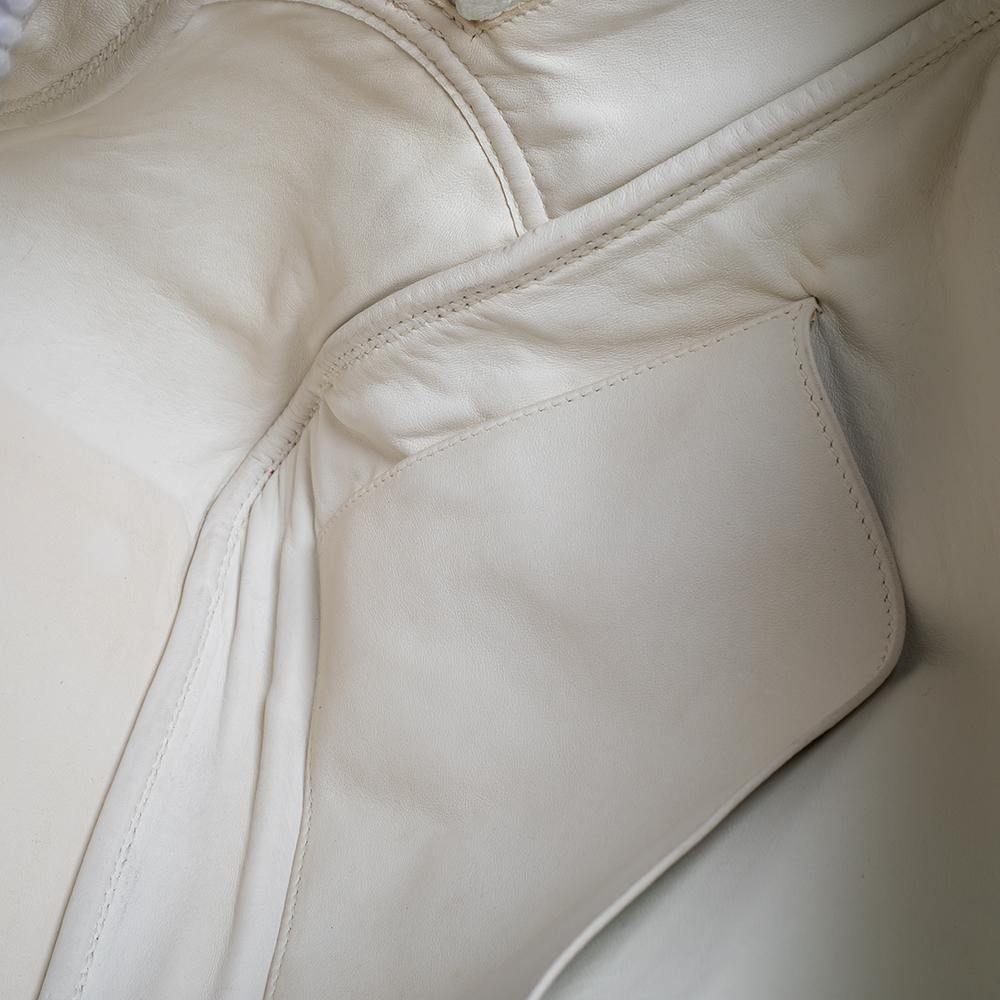 Hermes White Taurilion Clemence Leather Omnibus Bag 3
