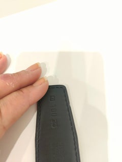 Hermès White togo leather Gold hardware belt