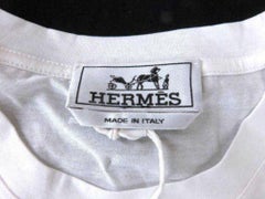 Hermès White (Ultra Rare) Limited Art T-shirt 232893 Tee Shirt