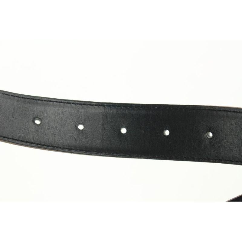 Hermès White x Black x Silver Reversible H Logo Belt Kit 864her49 5