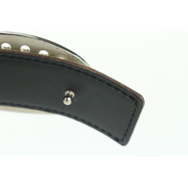 Beige Hermès White x Black x Silver Reversible H Logo Belt Kit 864her49