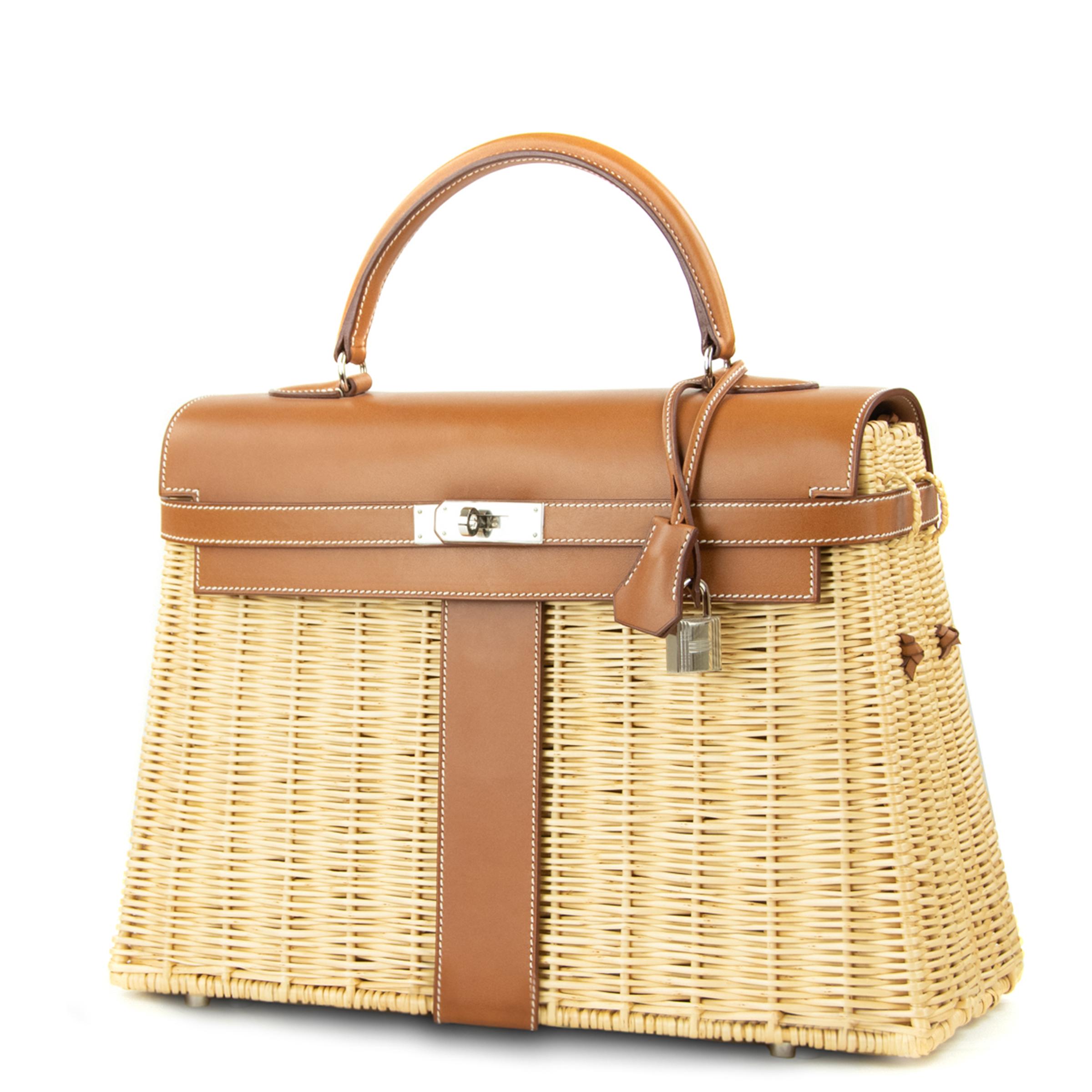 hermes wicker bag