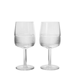 Hermes Wicker Bottle Basket &Crystal Glasses in Hand-Braided w Taurillon Leather