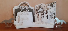 Hermès Window Shop Display Decoration Kelly Bag and Horses in Cardstock RARE
