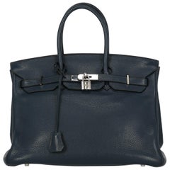 Vintage Hermes Woman Birkin 35 Navy 