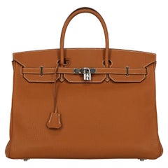 Hermes Woman Birkin 40 Brown 