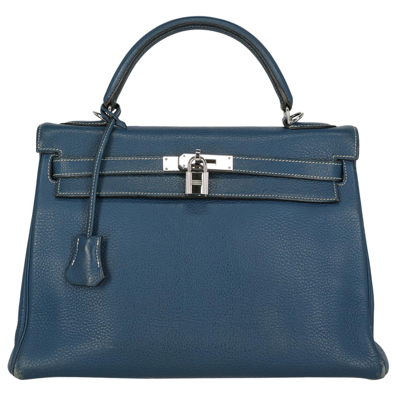 Hermes Woman Kelly 32 Navy  For Sale