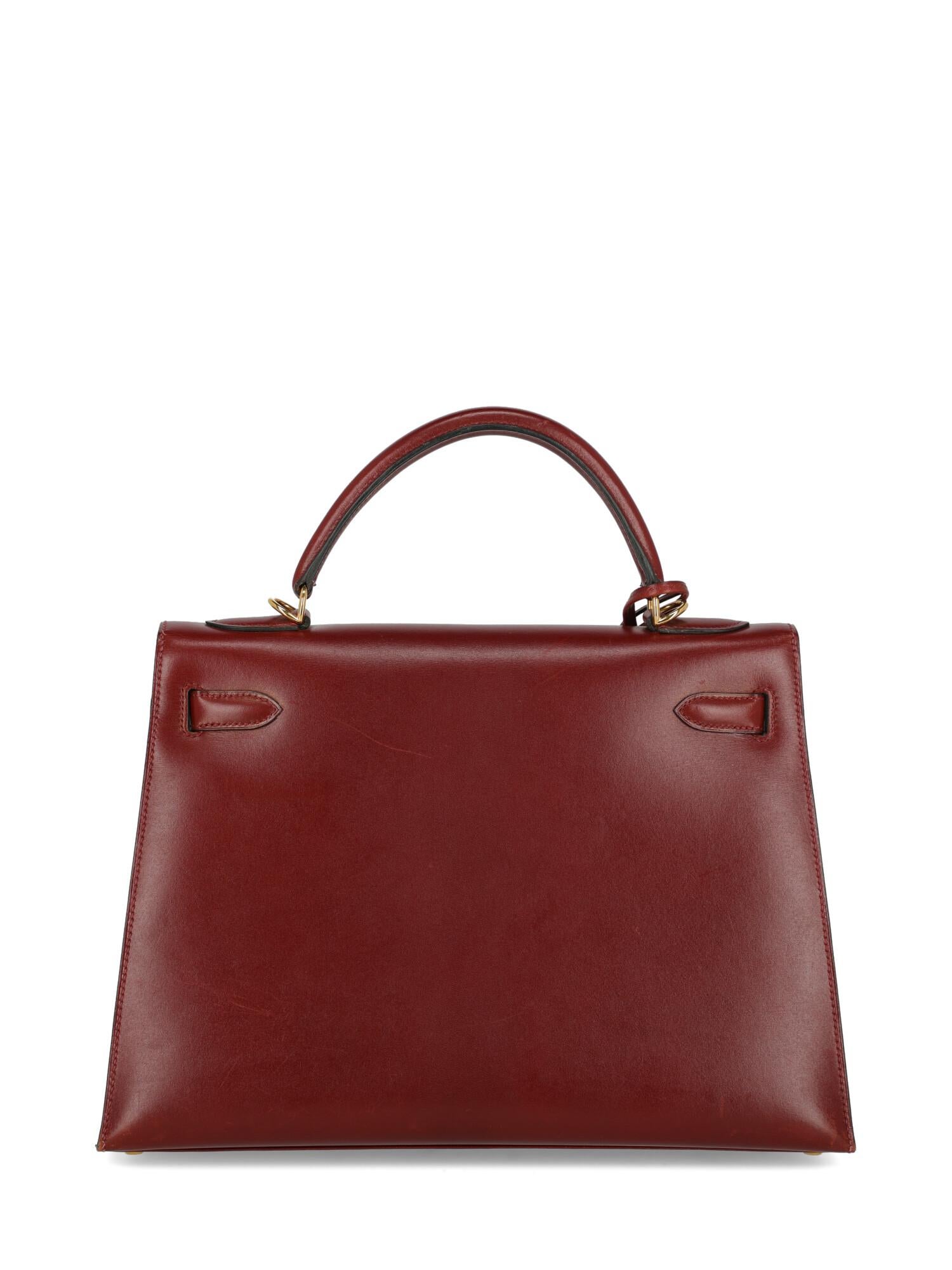 Brown Hermes Woman Kelly 32 Red 