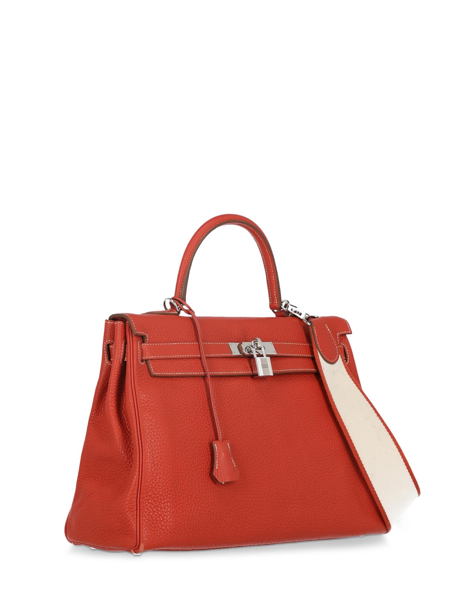 Hermes Woman Kelly 35 Red  In Good Condition In Milan, IT