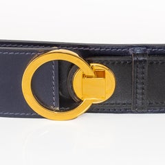 Hermes Women Belt - Black Calf Leather, Gold HW - New