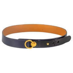 Ceinture Hermes Woman - Cuir de veau noir, or HW - New