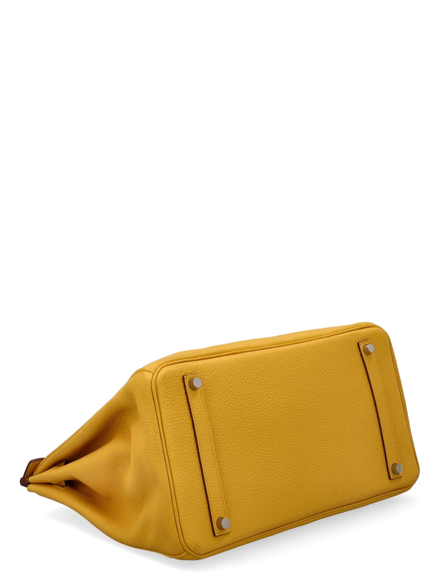 Hermès Women Handbags  Birkin 35 Yellow Leather  1