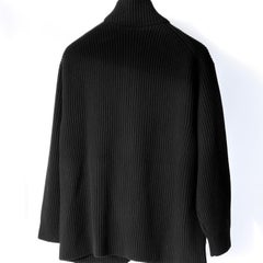 Hermes Damen Blouson Détails Cuir Jacke In Schwarz, Größe 42