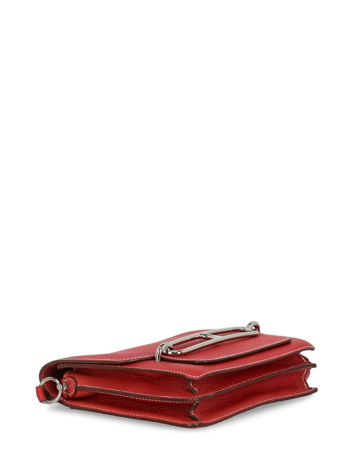Women's Hermès women’s Cross body bag Red Leather For Sale