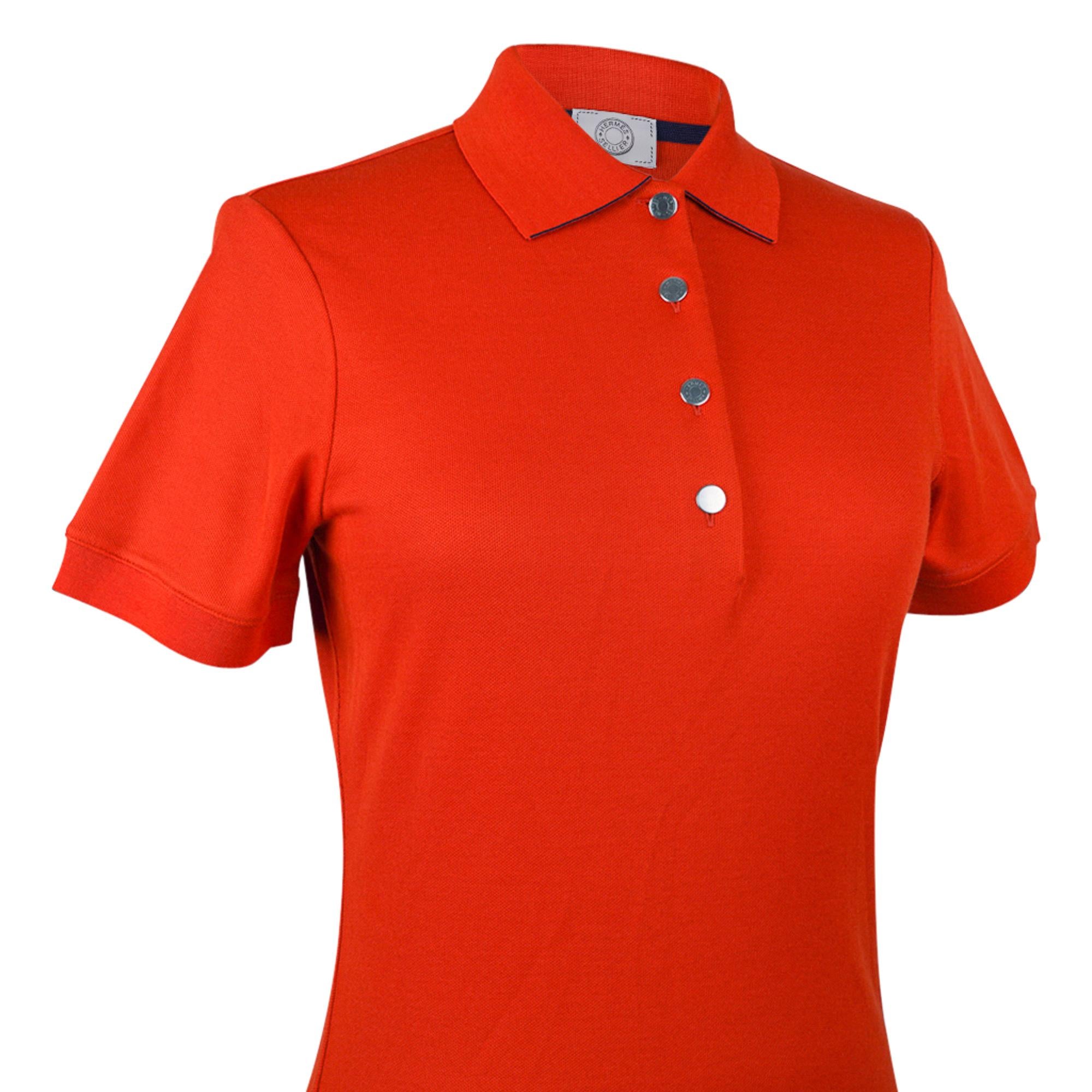 hermes polo shirt orange