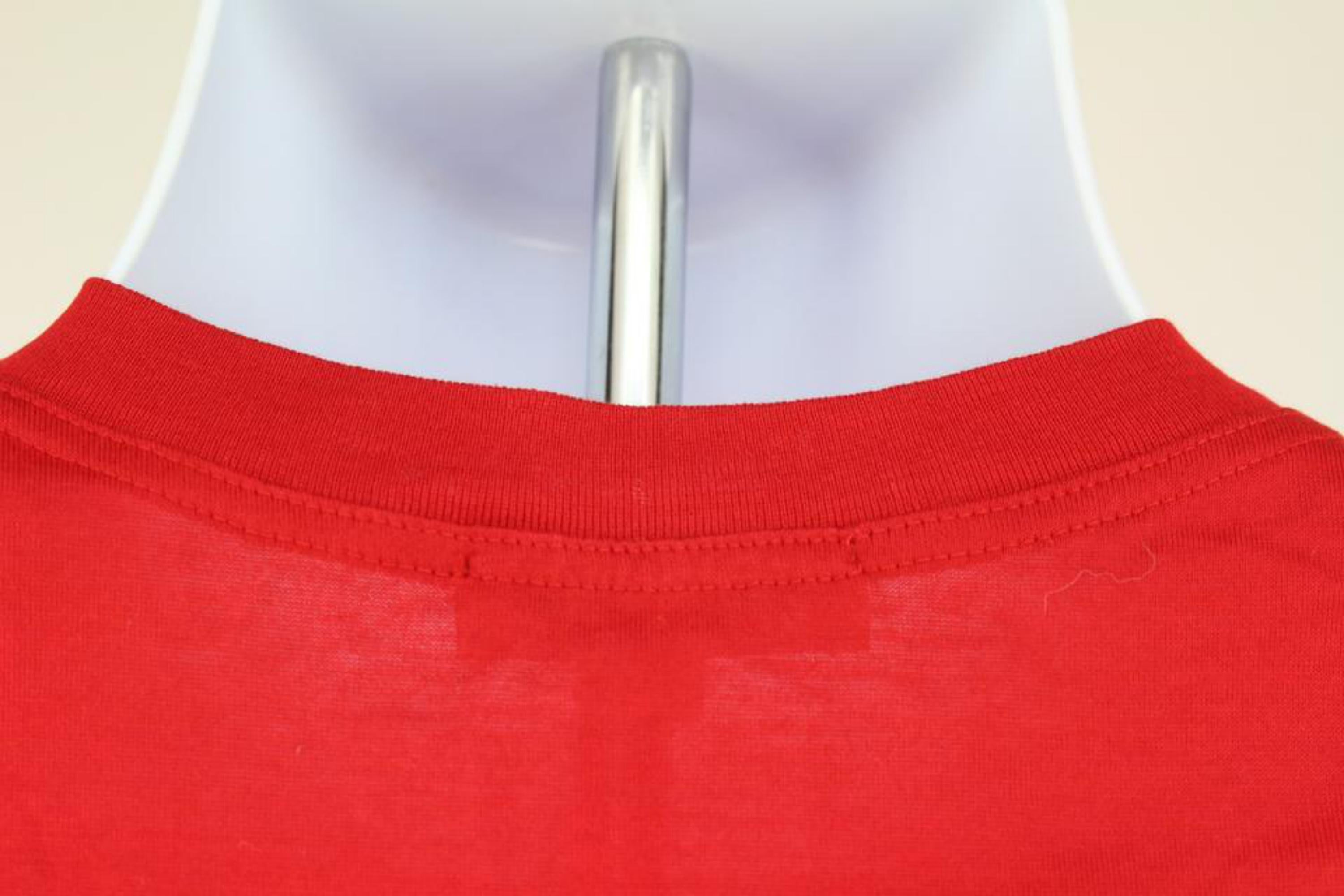 Hermès Women's Medium Red Logo T- Shirt 111h22 For Sale 1