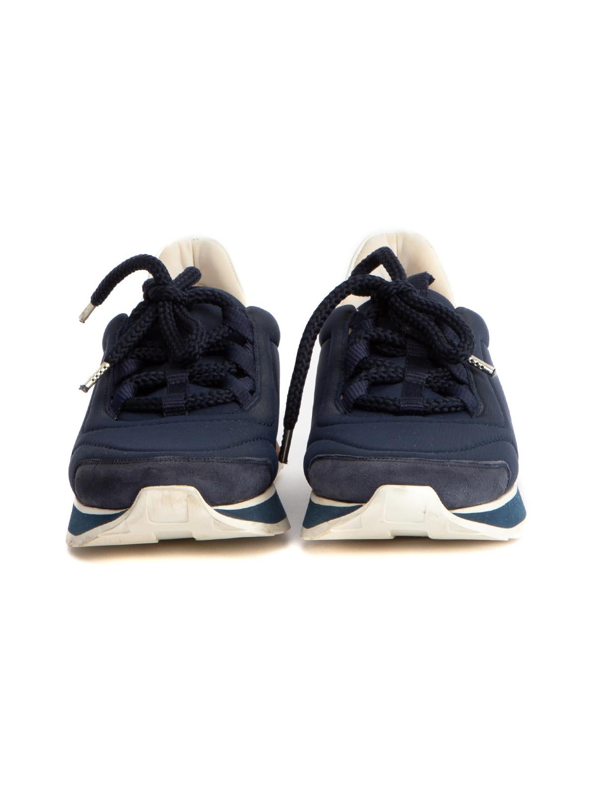 Hermès Women's Navy Team Sneakers In Excellent Condition In London, GB