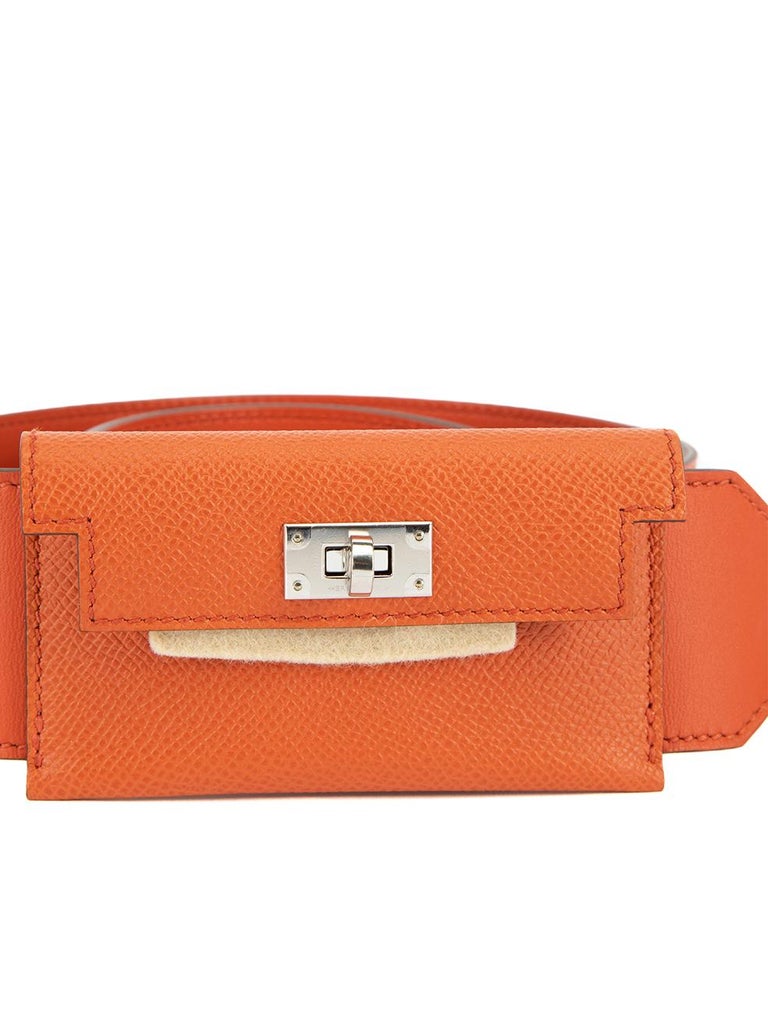 Hermès Women's Orange Kelly Pocket Bag Strap For Sale at 1stDibs