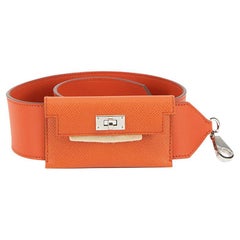 Used Hermès Women's Orange Kelly Pocket Bag Strap