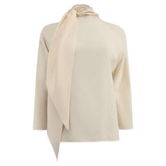 Hermès Damen Rose Opaline Krawatte Hals Seide Bluse