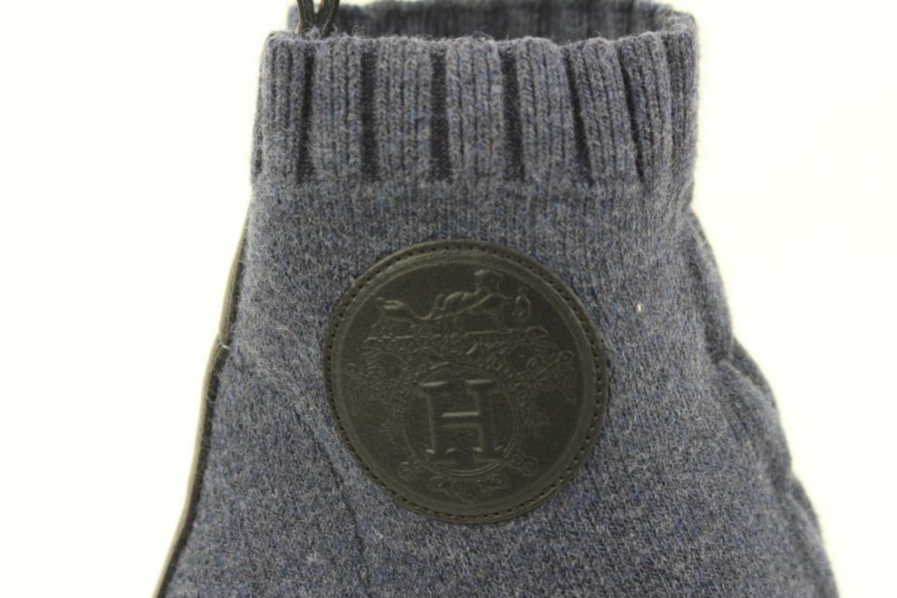 Bottines en tricot Volver 60 Taille 35 Taille 35 Bleu Hermès 33h420s 5