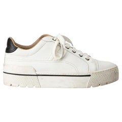 Hermès Women's White Leather Quicker Trainers