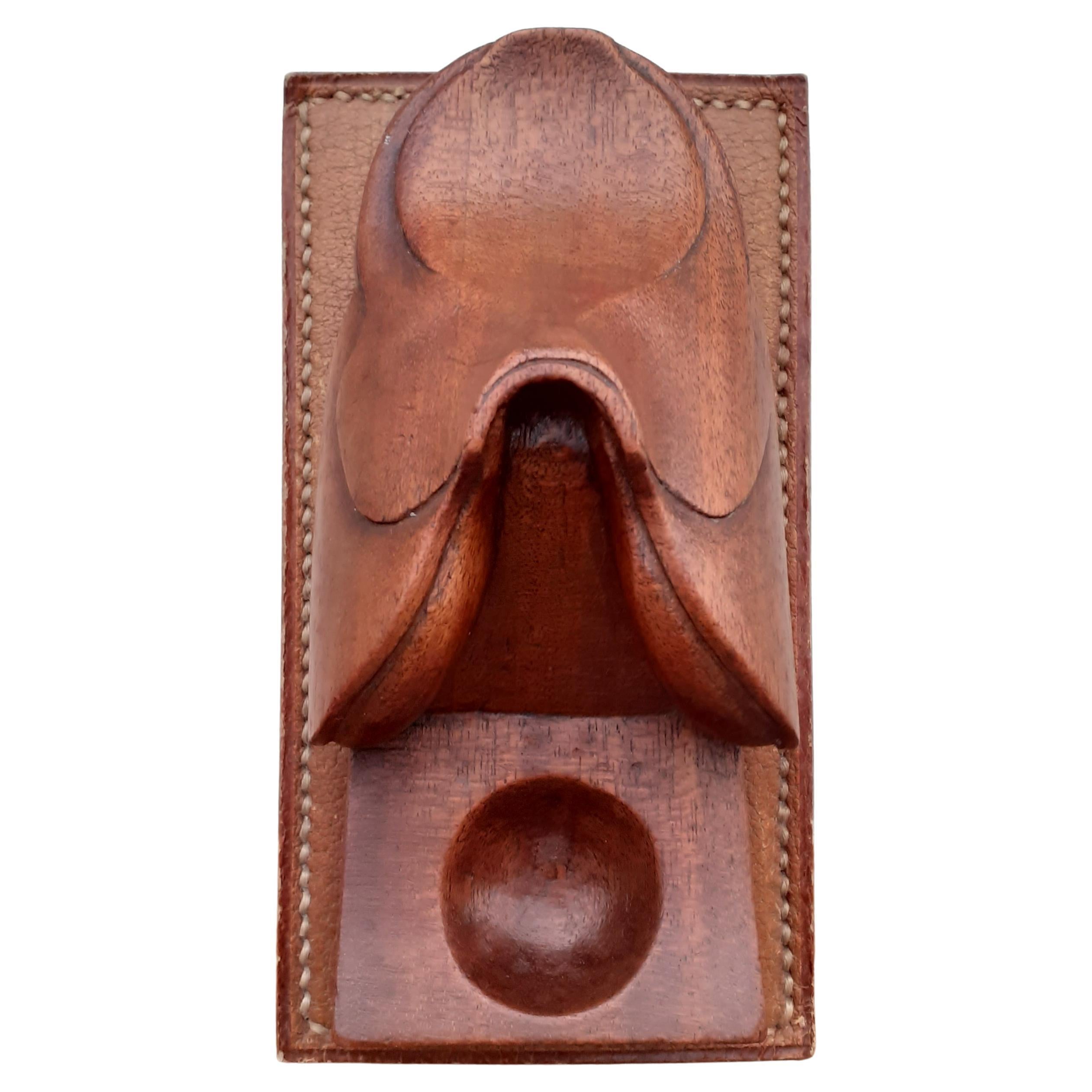Hermès Wood Set Pfeife und Pfeifenhalter Briefbeschwerer Pferd Sattel Rodeo Texas im Angebot 6