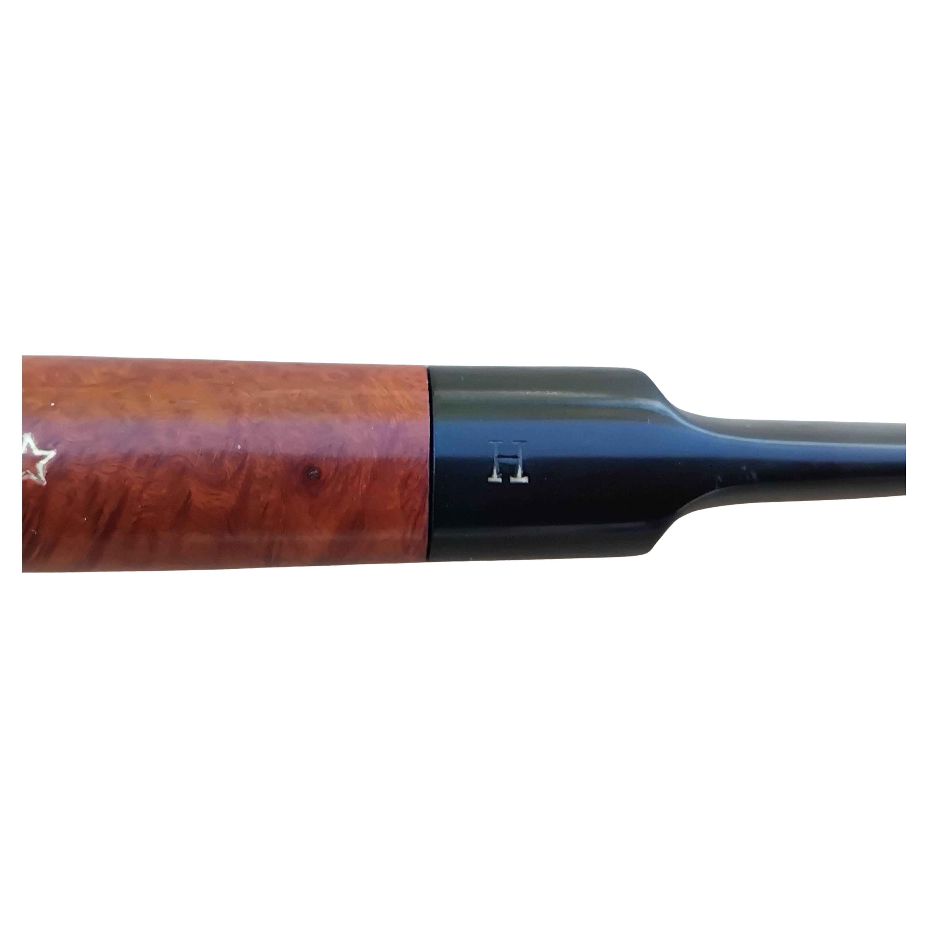 Hermès Wood Set Pfeife und Pfeifenhalter Briefbeschwerer Pferd Sattel Rodeo Texas für Damen oder Herren im Angebot