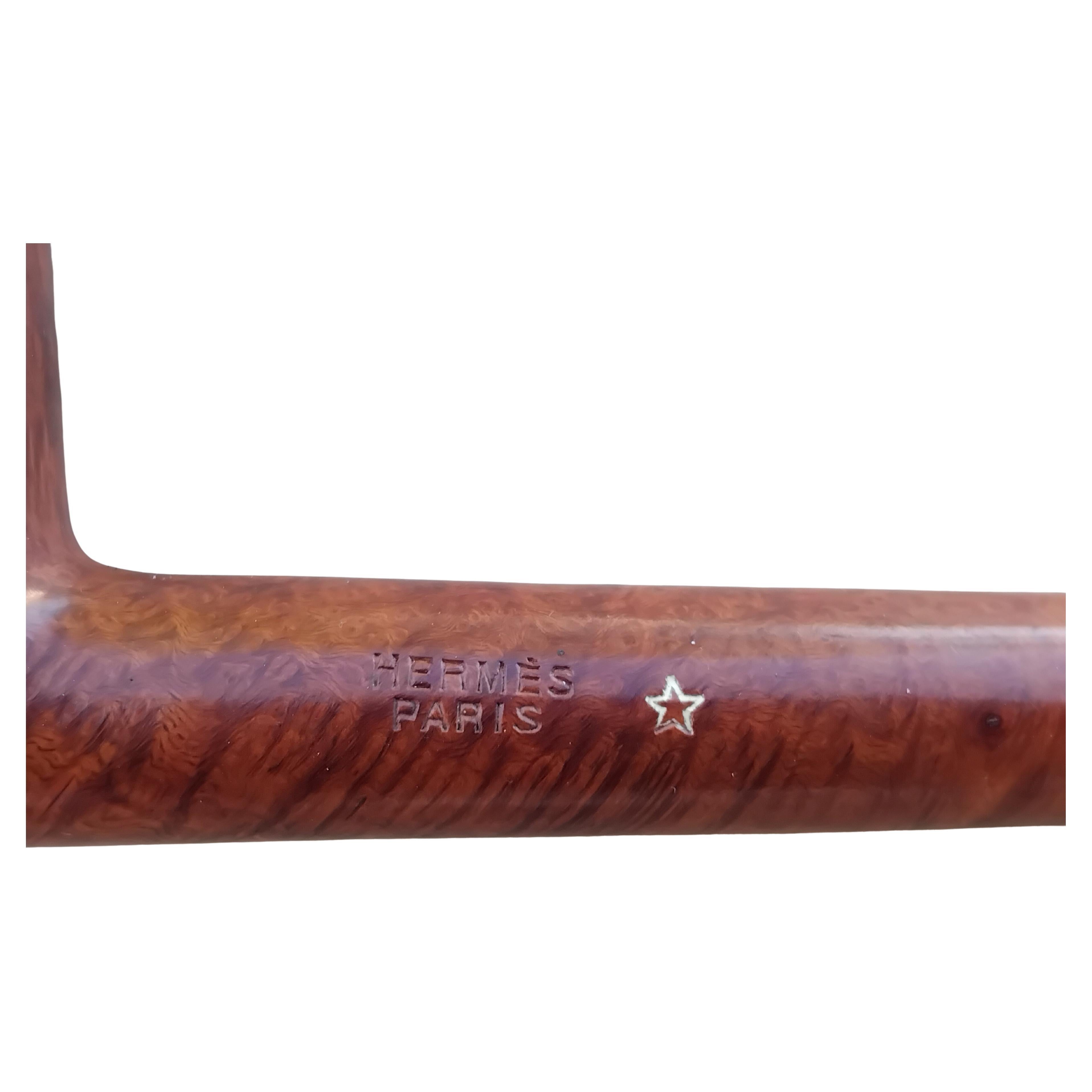 Hermès Wood Set Pfeife und Pfeifenhalter Briefbeschwerer Pferd Sattel Rodeo Texas im Angebot 1